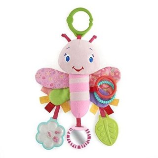 Bright Starts 9182 - Sonaglino Pretty in Pink Flutter & Link Friend