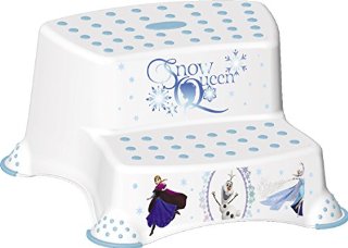 OKT Disney Frozen Sgabello Bimbo, 2 Gradini, Bianco