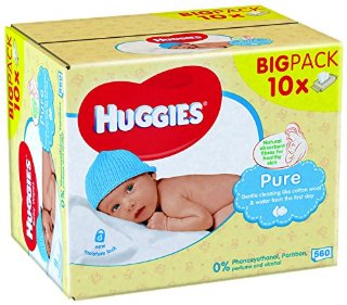 Huggies, Pure, Salviettine detergenti...