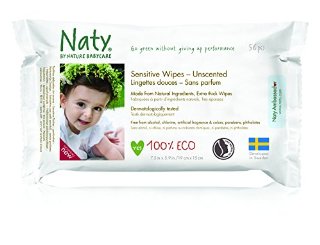 Naty by Nature Babycare, Salviettime umide ecologiche, senza profumo, 12 confezioni (12 x 56 pz.)