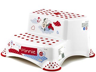 OKT Disney Minnie Sgabello Baby 2 Gradini, Bianco