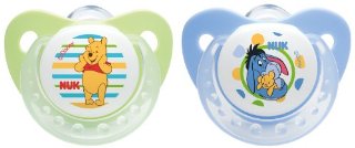 Recensioni dei clienti per NUK 10176085 silicone succhietto, Dummy, Disney Winnie Trendline con anello, formato 2, 6-18 mesi, senza BPA, 2 pezzi, verde / blu | tripparia.it