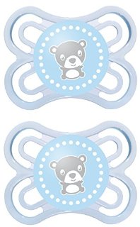 MAM Babyartikel 99953000 - Perfect, Ciuccio in silicone 0-6 mesi, privo di BPA, confezione doppia, bambino