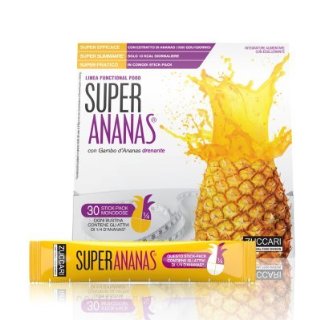 ZUCCARI SUPER ANANAS - 30 STICK DA 10ML - INTEGRATORE DRENANTE