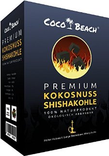 CocoBeach Premium Narghilè Shisha Carbone (1 kg) - Noce di coco - [bruciare 90 minutos]