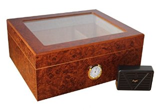 Recensioni dei clienti per Humidor per 50 sigari vetro di copertura igrometro | tripparia.it