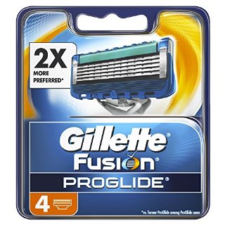 Gillette Ricambio di Lamette, Fusion Proglide Ricambio Cuchillas Afeitar 4 Uds, 200 gr