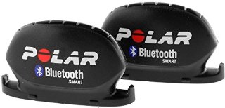 Polar 91053157 Coppia Sensori Ciclismo Bluetooth Smart, Nero