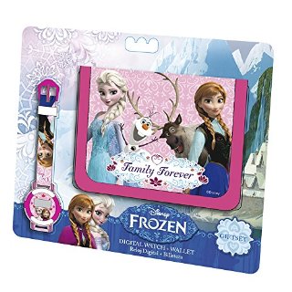 Disney Frozen - Set Regalo Portafoglio + Orologio