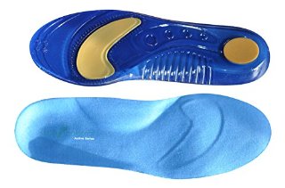 Sole Control Active Series Sports, solette ortopediche per la camminata con cuscinetti ammortizzanti al metatarso e al tallone, fascite plantare (EU 43-45)