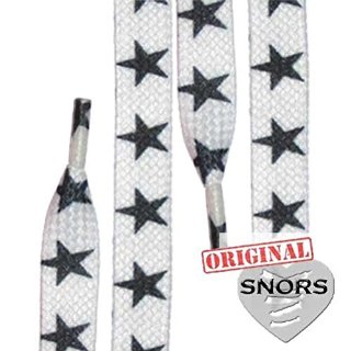 Recensioni dei clienti per SNORS - Laces - stampati FLAT NIPOTE stella bianca 140 centimetri, circa 10mm | tripparia.it