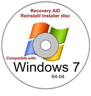 Windows 7 Ultimate 64-bit New Full Re install Operating System Boot Disc - Repair Restore Recover DVD