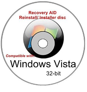 Windows Vista Business 32-bit New Full Re Install Operating System Boot Disc - Repair Restore Recover DVD