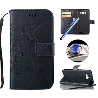 Recensioni dei clienti per Etsue per Samsung Galaxy Core Plus del fiore di farfalla di cuoio della copertura della cassa del raccoglitore di trasporto modello Caso Lanyard / Strap Premium Custodia in pelle chiusura magnetica della copertura di vibrazione con slot per schede di funzione del basamento per Samsung Galaxy Core Plus + 1x spine della polvere di scintillio + 1x blu Eingabestift- Dark Blue | tripparia.it