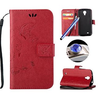 Recensioni dei clienti per Etsue per Samsung Galaxy S4 del fiore di farfalla di cuoio della copertura della cassa del raccoglitore Custodia in pelle chiusura magnetica Premium modello Caso Lanyard / Strap della copertura di vibrazione con slot per schede di funzione del basamento per le spine della polvere di Samsung Galaxy S4 + 1x Glitter + 1x blu Stylus Red | tripparia.it