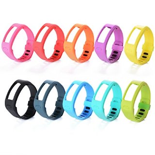 10PCS silicone sostituzione Polso della cinghia della fascia Wrist Band Strap w/Clasp Per Garmin Vivofit Bracelet Wrist Tracker (Dimensioni: L; 6.0 - 8.3 pollici) TH097