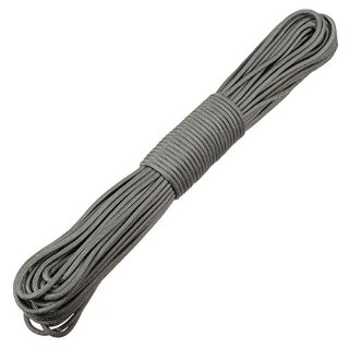 SODIAL (R) 100 piedi 7 Strand 550 Sopravvivenza Bushcraft Paracord dei paracadute Cord Lanyard TIPO III - Grigio