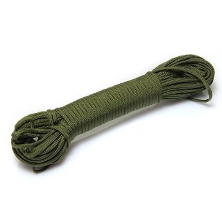 SODIAL(R) Corda Verde Militare 7 Fili per Sopravvivenza Paracadute Emergenza 100FT