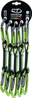 Climbing Technology Lime Set Rinvio da Arrampicata, Grigio/Verde, 12 cm