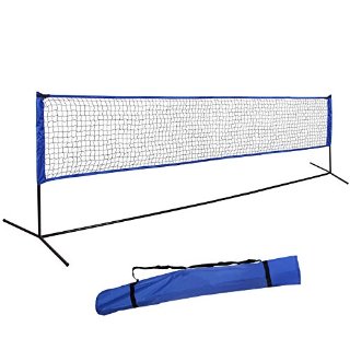 Recensioni dei clienti per Songmics Badmintonnet altezza regolabile da pallavolo Rete da tennis Rete da badminton rete della maglia borsa per il trasporto con supporto SYQ400 (4m) | tripparia.it