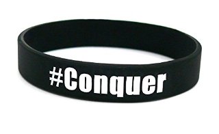 Recensioni dei clienti per #Conquer - Sport Motivation Abbigliamento e Moda - Fitness e Bodybuilding silicone piccoli uomini e donne braccialetto del wristband | tripparia.it