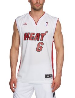 adidas Uomo Maglietta da basket Replica Jersey 6 NBA Miami