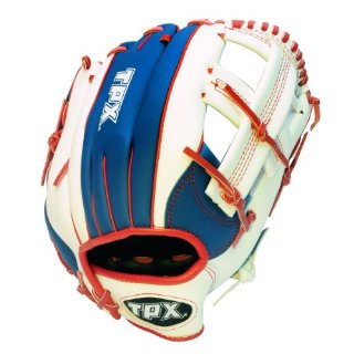 Louisville Slugger - Guantone da baseball da difensore TPX, dimensione: 30 cm, colore: Rosso/Bianco/Blu