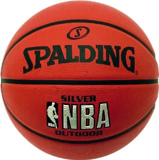 Spalding Silver Outdoor Palla da basket NBA