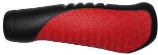 Sram 00.7915.068.130 - Manopole confortevoli per mountain bike, 13,3 cm, colore: Nero e rosso