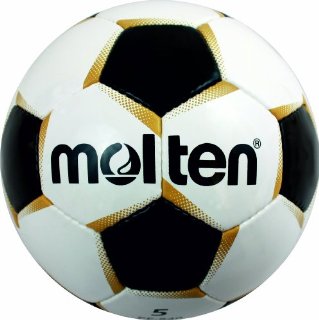 Molten PF-541 - Pallone da calcio taglia 4, colore: Bianco/Oro/Nero