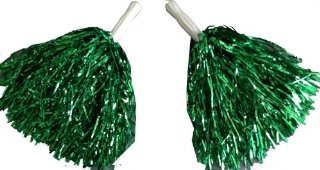 Pompon cheerleader danza colore verde...