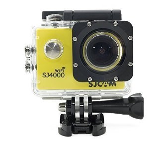 SJCAM WIFI SJ4000 Action Sport Cam Fotocamera Impermeabile Full HD 1080p 720p Video Foto Bici da Casco Sport d'acqua Giallo