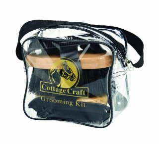 Cottage Craft - Kit per pulizia del cavallo, colore: Nero