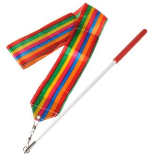 Pinzhi - Nastro per ginnastica ritmica, 4 m, multicolore