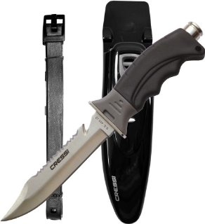 Cressi Borg Coltello Subacqueo, Nero