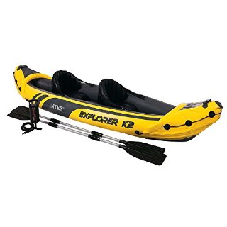 Intex 68307np Canoa Explorer K2 con remi alluminio, 2 persone