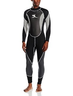 ts-ideen Uomo Muta da surf in neoprene 3 mm Shorty mit Mesh Skin