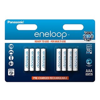 AAA Batterie Pile Panasonic eneloop BK-4MCCE 800mAh, 8 pezzi