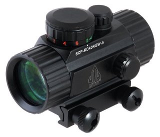 UTG SCP-RD40RGW-A - Mirino red dot New GEN, 4 pollici, montatura Picatinny integrata, colore: Nero