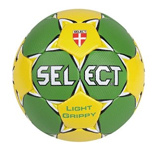 Select 1690750454 Light Grippy - Pallone da pallamano, misura 1, colore: giallo/verde