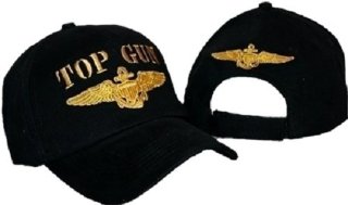 Nero US Navy Top Gun ricamato sfera C...