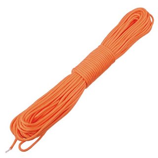 SODIAL (R) 100 piedi 7 Strand 550 Sopravvivenza Bushcraft Paracord dei paracadute Cord Lanyard TIPO III - Arancione