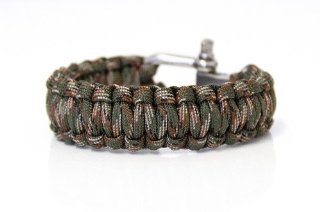 Paracord corda braccialetto braccialetto di sopravvivenza a tessere di cavo paracadute antistrappo Paracord Corde 550 cordone di colore Army (NOTA: QUESTO NON È PREVISTO PER SCALATA CORDA PARACORD ADATTO) NEW dal PRECORN marchio