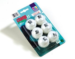 Palline da Ping Pong, 6-pack, bianco / 40 mm Ø