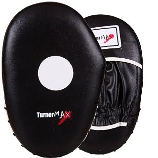 TurnerMAX - Colpitori da allenamento, per boxe e arti marziali, colore: nero