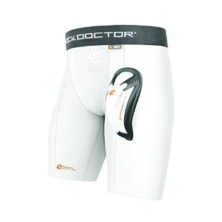 Shock Doctor, Pantaloncini di compressione con sospensorio Uomo Bioflex