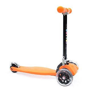 3Style Scooters RGS-1 - Monopattino Tilt Kick con manubrio a T, unisex, a 3 ruote, con luci LED nelle ruote, colore: arancione