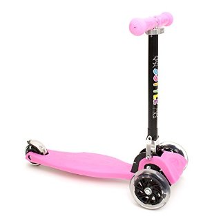 3Style Scooters RGS-1 - Monopattino Tilt Kick con manubrio a T, unisex, a 3 ruote, con luci LED nelle ruote, colore: rosa