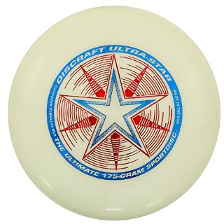 Discraft USSN UltraStar 175 Frisbee, Incandescento di Notte