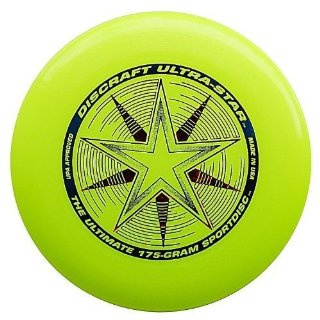 Discraft Ultra-Stars Ultimate Frisbee 175 Gram Championship Sportdiscs-Yellow